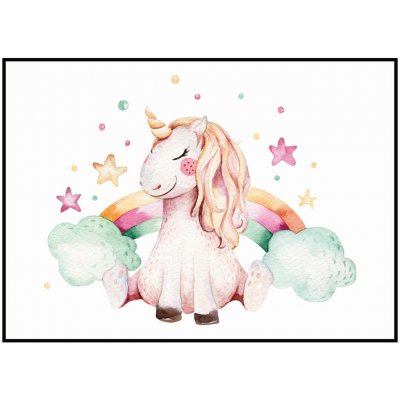 Jen tak z lásky Plakát Jednorožec s duhou Rozměr plakátu: 30 x 40 cm – Hledejceny.cz
