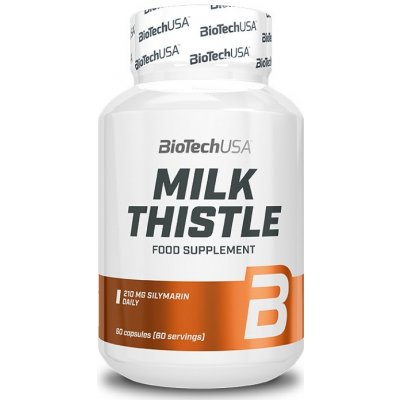 BiotechUSA Milk Thistle Ostropestřec Mariánský 60 kapslí – Hledejceny.cz