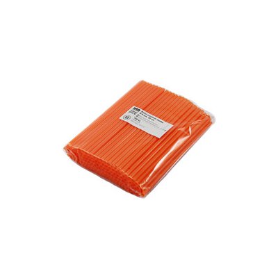 ECOFOL Plastové brčko Jumbo 25 cm oranžové opakovaně použitelné ideal pack 150 ks – Zboží Dáma