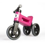 Teddies Funny Wheels Sport 2v1 růžové s gumovými koly – Zboží Mobilmania