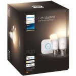 Philips Hue BT LED žárovka E27 9.5W teplá bílá 2ks chytrá LED žárovka 806 lm 2200-6500 K stmívatelná – Zboží Živě
