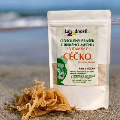 Lahodnosti Odsolený prášek z Irského mechu + vitamín C 70 g – Hledejceny.cz
