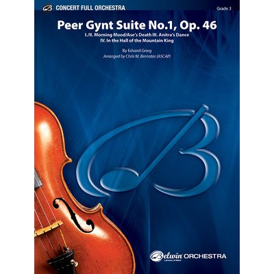 Peer Gynt Suite No.1, Op. 46: I./II. Morning Mood/Aases Death III. Anitras Dance IV. in the Hall of the Mountain King, Conductor Score & Parts Grieg EdvardPaperback – Hledejceny.cz