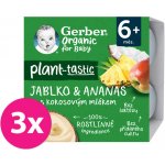 GERBER Organic 100% Dezert rostlinný jablko a ananas s kokosovým mlékem 3 x 4 x 90 g​ – Zboží Mobilmania