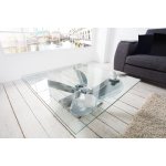 Ainnde OCEAN 85 cm stříbrný / sklo – Zboží Mobilmania