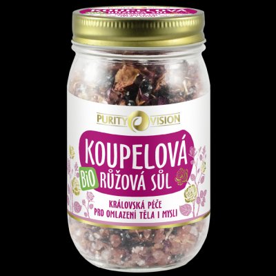 Purity Vision Růžová koupelová sůl 400 g – Zboží Dáma