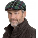Fiebig Headwear since 1903 Pánská tartanová bekovka z Harris Tweed zelený vzor – Hledejceny.cz