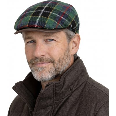 Fiebig Headwear since 1903 Pánská tartanová bekovka z Harris Tweed zelený vzor – Hledejceny.cz