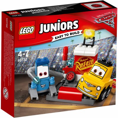 LEGO® Juniors 10732 Zastávka v boxech Guida a Luigiho