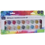 Junior farby vodové metalické 18 farieb + 2 štetce – Zboží Dáma