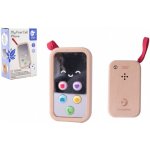 Teddies Telefon Mobil dřevo 11cm na baterie se zvukem v krabičce 8x12x4cm 10m+ – Zboží Mobilmania