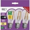 Žárovka Emos Lighting ZF5147.3 LED žárovka Filament A60 E27 3,8 W 60 W 806 lm teplá bílá 3 ks