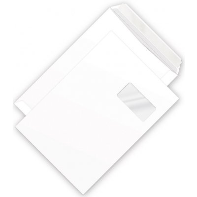 Poštovní obálka C4 bílá s okénkem vpravo a krycí páskou/cena za 1000 ks – Zboží Živě