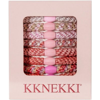 KKNEKKI Dárková sada gumiček KKnekki Ballet Edition – set 8 ks, růžová barva, textil – Zboží Mobilmania