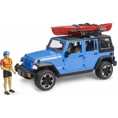 Bruder Terénní auto Jeep Wrangler Rubicon Unlimited s kajakem a figurkou 1:16 02529 12182D – Zbozi.Blesk.cz