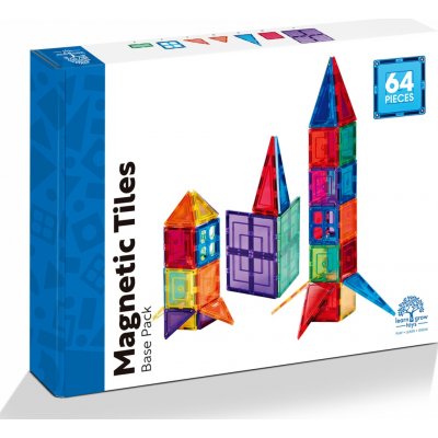 Learn & Grow Magnetická stavebnice - Base Pack (64 ks) – Hledejceny.cz