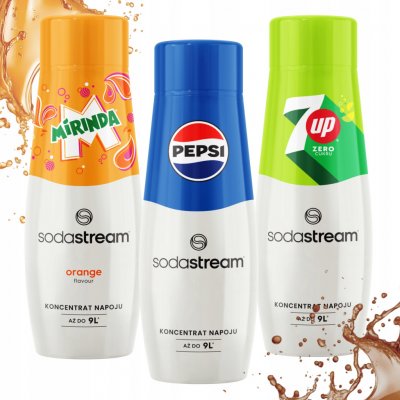 SodaStream Pepsi, Mirinda, 7up 3 x 440 ml – Hledejceny.cz
