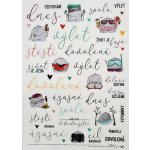 HuráPapír Samolepky A5 - Život je fajn, texty – Zboží Dáma