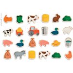 Janod Magnetky Farma dřevěné 24 ks – Zboží Dáma