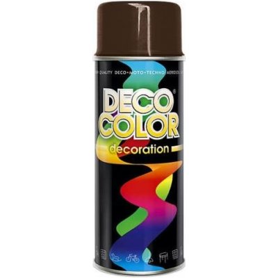 DecoColor 400 ml Barva ve spreji DECO lesklá RAL 9005 černá – Zbozi.Blesk.cz
