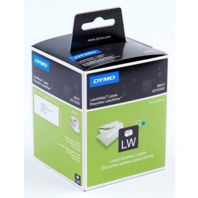 Papírové štítky Dymo 89mm x 36mm, bílé, velké, 2x 260 ks, 99012, S0722400 – Zbozi.Blesk.cz