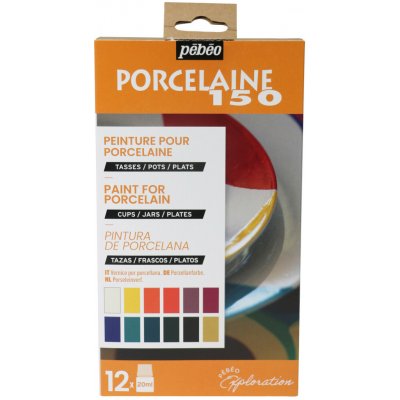 Pébéo Sada barev na porcelán Porcelaine 150 12 × 20 ml I – Hledejceny.cz