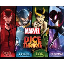 USAopoly Dice Throne Marvel 4-Hero Box (Scarlet Witch, Thor, Loki, Spider-Man)