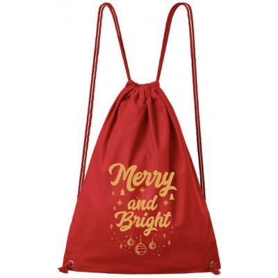 Dobrý triko bavlněný batoh Merry and bright Červená – Hledejceny.cz