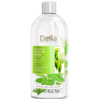 Delia Cosmetics Micellar Water Green Tea osvěžující čisticí micelární voda 500 ml – Zboží Mobilmania