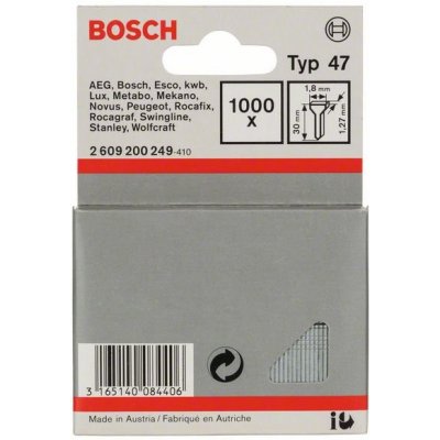 Hřebíčky, typ 47 1,8 x 1,27 x 16 mm BOSCH 1609200376 – Zbozi.Blesk.cz