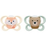 NUK Perfect Match AIR dudlík FOX/BEAR 0-2m 2ks – Sleviste.cz