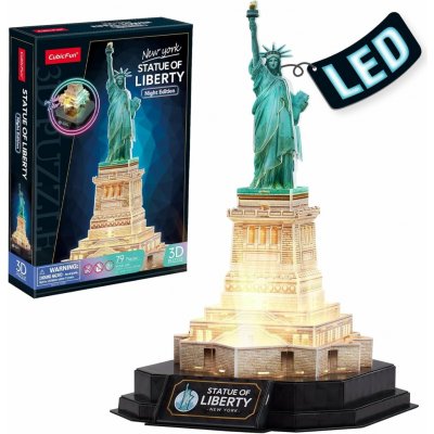 CUBICFUN 3D puzzle Svítící Socha Svobody 79 ks – Sleviste.cz