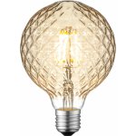 JUST LIGHT Filam. LED žárovka E27, G95, 399lm, 2700K, 4W, jantar. křišťál – Hledejceny.cz