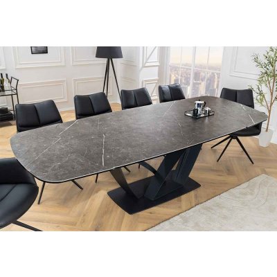 LuxD Roztahovací keramický stůl Vallerina 180-220-260 cm grafit – Sleviste.cz