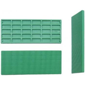 Podložka vymezovací plastová rozměr 41 x 100 mm tloušťka 4 mm, stavební, montážní barva zelená