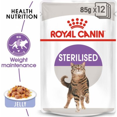 Royal Canin STERILISED v želé pro kastrované kočky 12 x 85 g – Hledejceny.cz