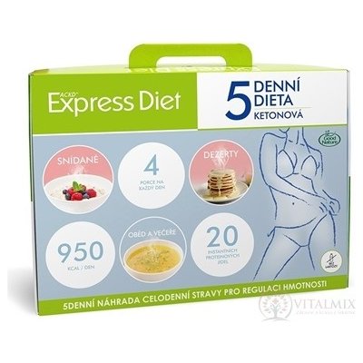 EXPRESS DIET 5 denní dieta Proteinová 950 kcal/den instantní jídla sáčky 20 ks – Zbozi.Blesk.cz