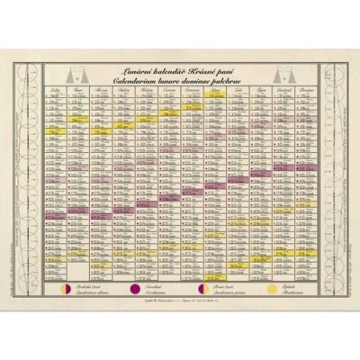Krásná paní Jednolistý nástěnný 2026 – Zboží Dáma