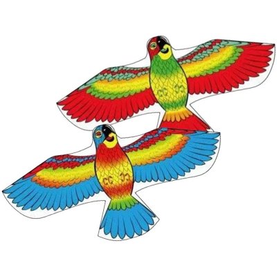 Impap Létající drak 120 x 55 cm polyester - Papoušek – Hledejceny.cz