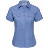 Dámská košile Rusell Roll Sleeve modrá