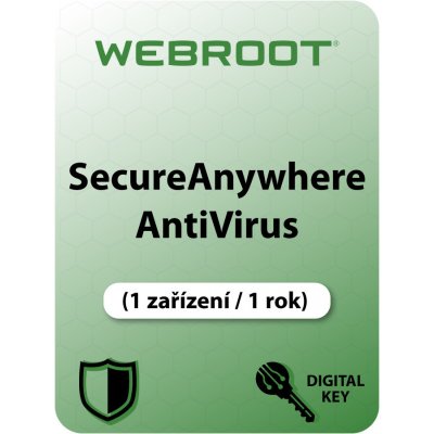 Webroot SecureAnywhere AntiVirus EU 1 lic. 1 rok (WSAAV1-1EU) – Hledejceny.cz