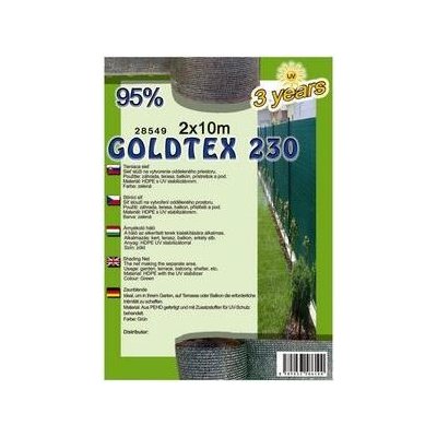 Doltak stínící síť Goldtex230 95% 2 x 10 m zel – Zboží Mobilmania