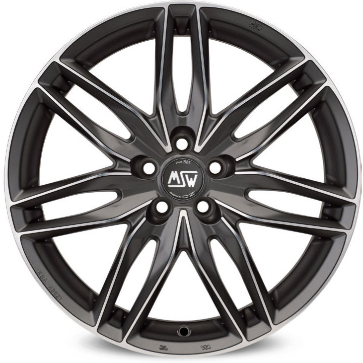 MSW 24 8x17 5x100 ET35 gunmetal polished