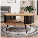 Mirjan 24 MJ0129 ROENNI 44 x 75 cm černá / zlatý dub – Zbozi.Blesk.cz