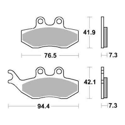 Brzdové destičky SBS přední YAMAHA XT 125 X rok 05-10 – Hledejceny.cz