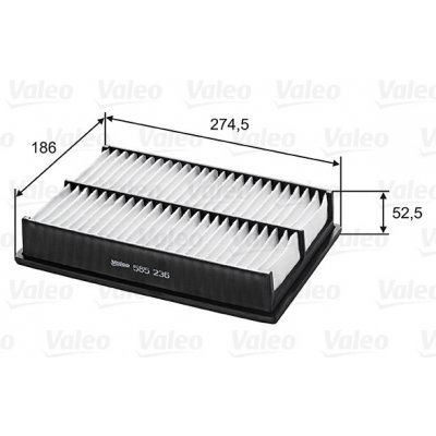 Vzduchový filtr VALEO 585236 – Hledejceny.cz