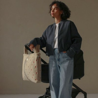 Studio Noos Taška Mom Bag Denim Solid – Zboží Dáma