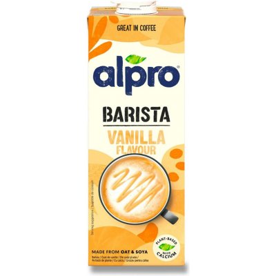 Alpro Barista Ovesno-sójový nápoj s vanilkovou příchutí 1 l – Sleviste.cz