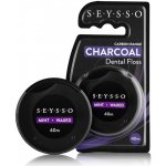 SEYSSO Charcoal bělící zubní nit s čeným uhlím 40 m – Zboží Dáma