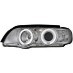 BMW X5 00-03 Přední světla Angel Eyes - Chromové